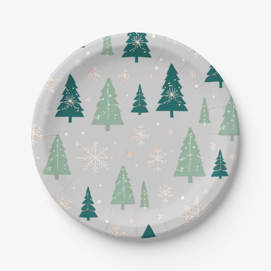 Weihnachtsschild Pappteller (Vorderseite)