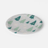 Weihnachtsschild Pappteller (Schrägansicht)