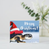 Weihnachtsschild Postkarte (Stehend Vorderseite)