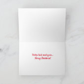 Weihnachtsschilden Karte (Innenseite)