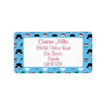 Weihnachtsschilder-Adressetikett