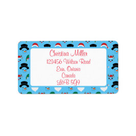 Weihnachtsschilder-Adressetikett Adressaufkleber