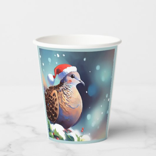 Weihnachtsschildkröte 2 pappbecher (Vorderseite)