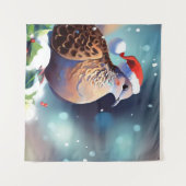 Weihnachtsschildkröte 2 wandteppich (Vorderseite (Horizontal))