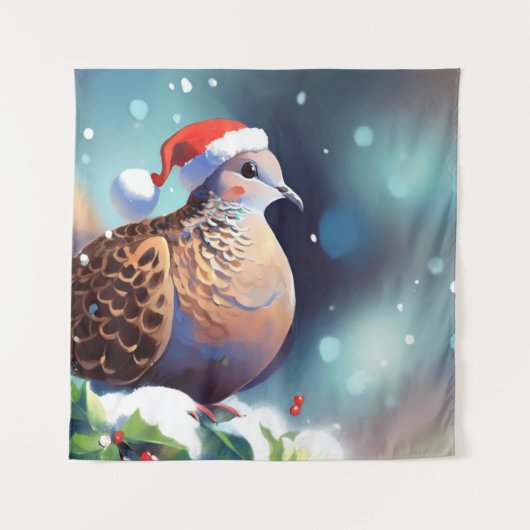 Weihnachtsschildkröte 2 wandteppich (Vorderseite)