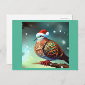 Weihnachtsschildkröte 3 feiertagspostkarte (Vorne/Hinten)