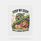 Weihnachtsschildkröte Acrylschild (Vorderseite)