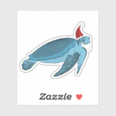 Weihnachtsschildkröte Aufkleber (Blatt)