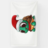 Weihnachtsschildkröte Banner (Vertikal)