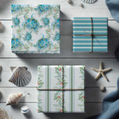 Weihnachtsschildkröte & Botanische Blätter Wasserf