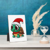 Weihnachtsschildkröte Fotoplatte (Seite)