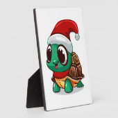 Weihnachtsschildkröte Fotoplatte (Seite)