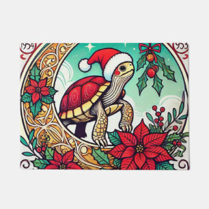 Weihnachtsschildkröte Fußmatte
