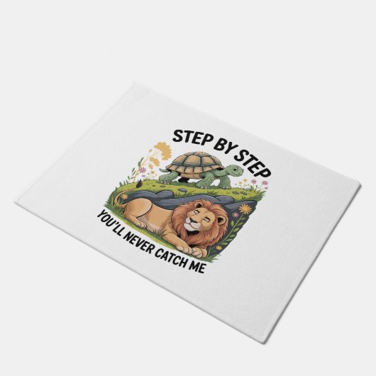 Weihnachtsschildkröte Fußmatte (Schrägansicht)