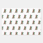 Weihnachtsschildkröte Geschenkpapier Set (Vorderseite 3)