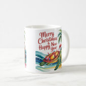 Weihnachtsschildkröte im Paradies Kaffeetasse (VorderseiteRechts)