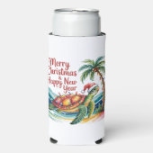 Weihnachtsschildkröte im Paradies Selters Dosenkühler (Seltzer Vorderseite)