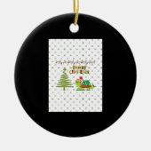 Weihnachtsschildkröte Keramik Ornament (Vorne)