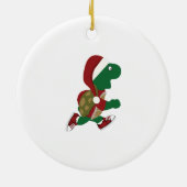 Weihnachtsschildkröte Keramikornament (Hinten)