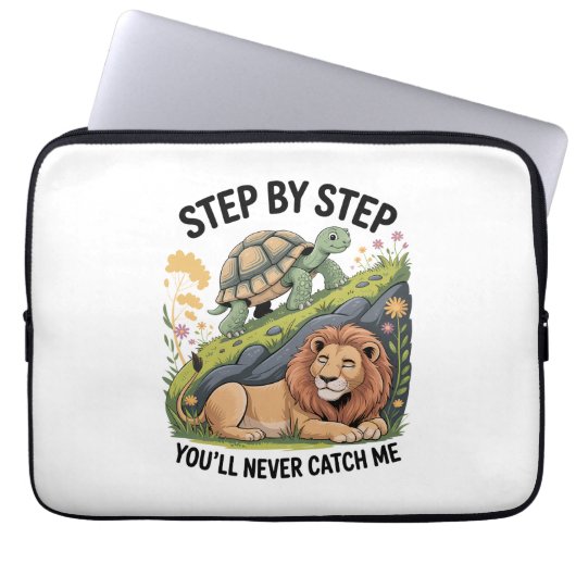 Weihnachtsschildkröte Laptopschutzhülle (Vorderseite)