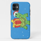 Weihnachtsschildkröte mit dem Geschenk Case-Mate iPhone Hülle (Rückseite)