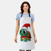 Weihnachtsschildkröte Schürze (Getragen)