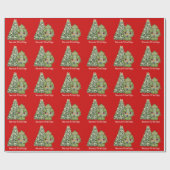 Weihnachtsschildkröten-Feiertage-Packpapier Geschenkpapier (Flach)