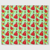 Weihnachtsschildkrötenmuster Geschenkpapier (Flach)