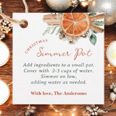 Weihnachtsschimmer Pot Stovetop Potpourri Geschenk Geschenkanhänger