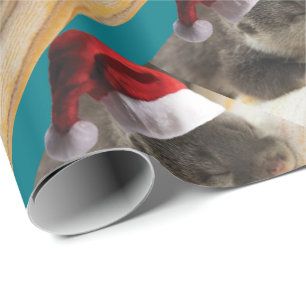 Weihnachtsschläfer Otter Geschenkpapier