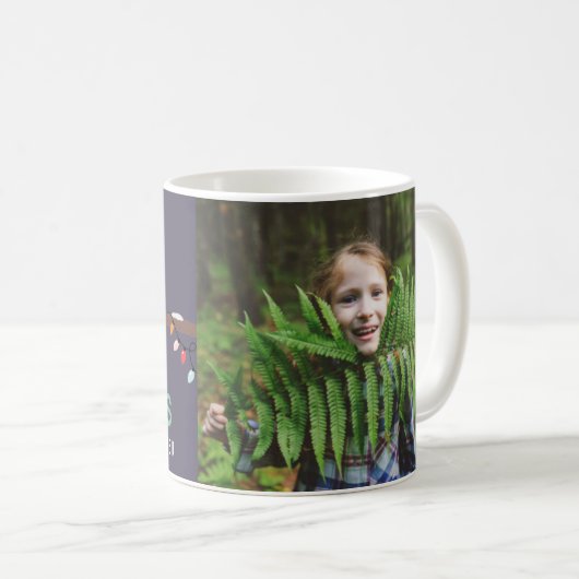 Weihnachtsschläft hell bunt lustige Kinder Urlaub Kaffeetasse (VorderseiteRechts)
