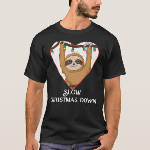 Weihnachtsschläft, verlangsamt Weihnachten Spaß T-Shirt