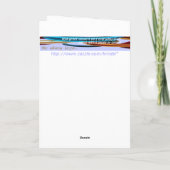 Weihnachtsschlagzeuger-Junge Feiertagskarte (Rückseite)