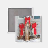 Weihnachtsschlämme Magnet (Vorderseite/Rückseite)