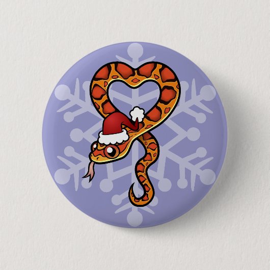 Weihnachtsschlange Button (Vorderseite)