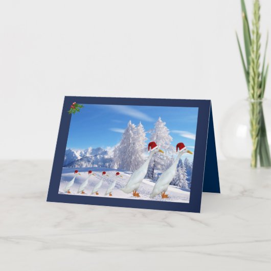 Weihnachtsschlange Feiertagskarte (Vorderseite)