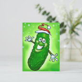 Weihnachtsschlange Feiertagspostkarte (Stehend Vorderseite)