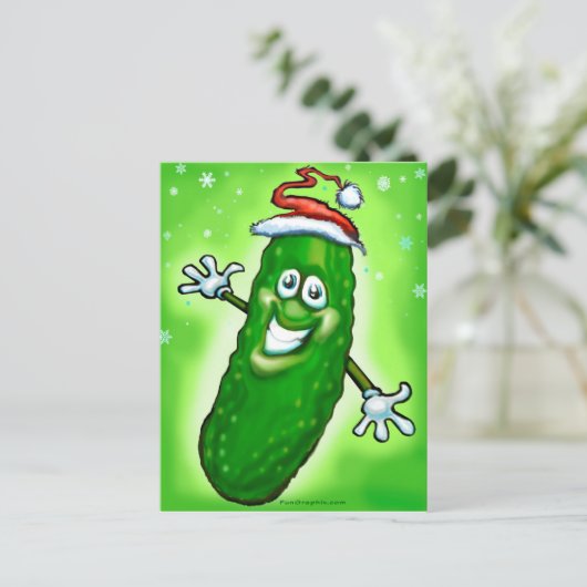 Weihnachtsschlange Feiertagspostkarte (Stehend Vorderseite)