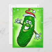 Weihnachtsschlange Feiertagspostkarte (Vorne/Hinten)