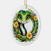 Weihnachtsschlange Keramik Ornament (Rechts)