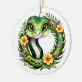 Weihnachtsschlange Keramik Ornament (Links)