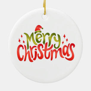 Weihnachtsschlange Keramik Ornament
