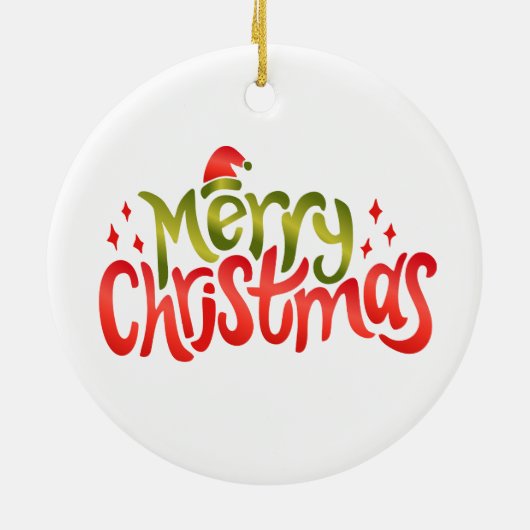 Weihnachtsschlange Keramik Ornament (Hinten)