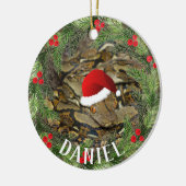 Weihnachtsschlange Keramik Ornament (Links)