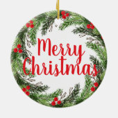 Weihnachtsschlange Keramik Ornament (Hinten)