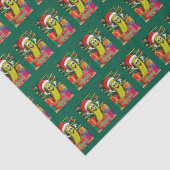 Weihnachtsschlange mit Weihnachtsmannmütze Seidenpapier (Detail)