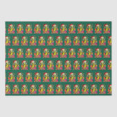 Weihnachtsschlange mit Weihnachtsmannmütze Seidenpapier (Vorderseite)