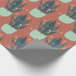 Weihnachtsschlange Pflanze Geschenkpapier