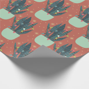 Weihnachtsschlange Pflanze Geschenkpapier