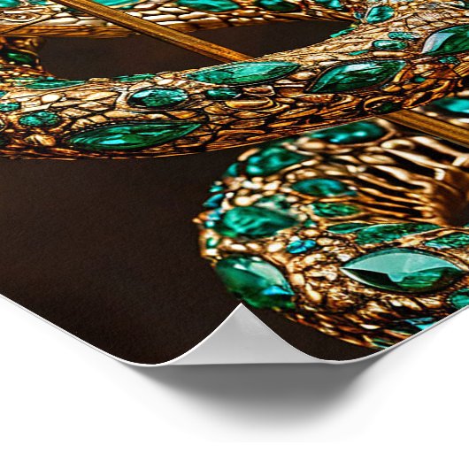 Weihnachtsschlange Poster (Ecke)